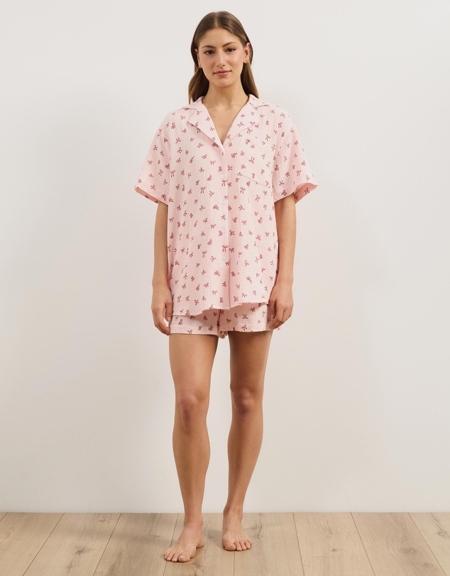 Atmos&Here - Mae Short Sleeve Shirt & Shorts PJ Set