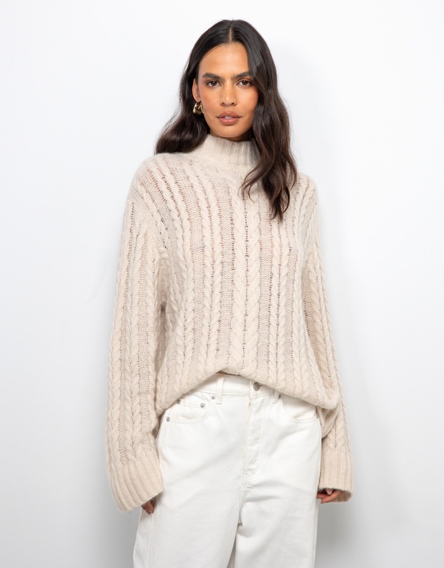 AERE - Zahra Cable Knit Jumper