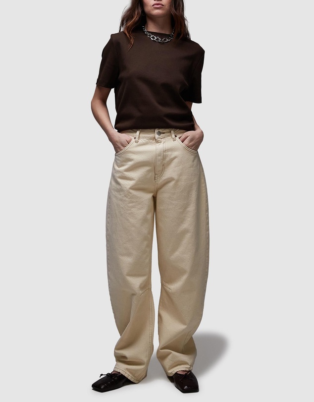 TOPSHOP - Barrel Mid Rise Jeans