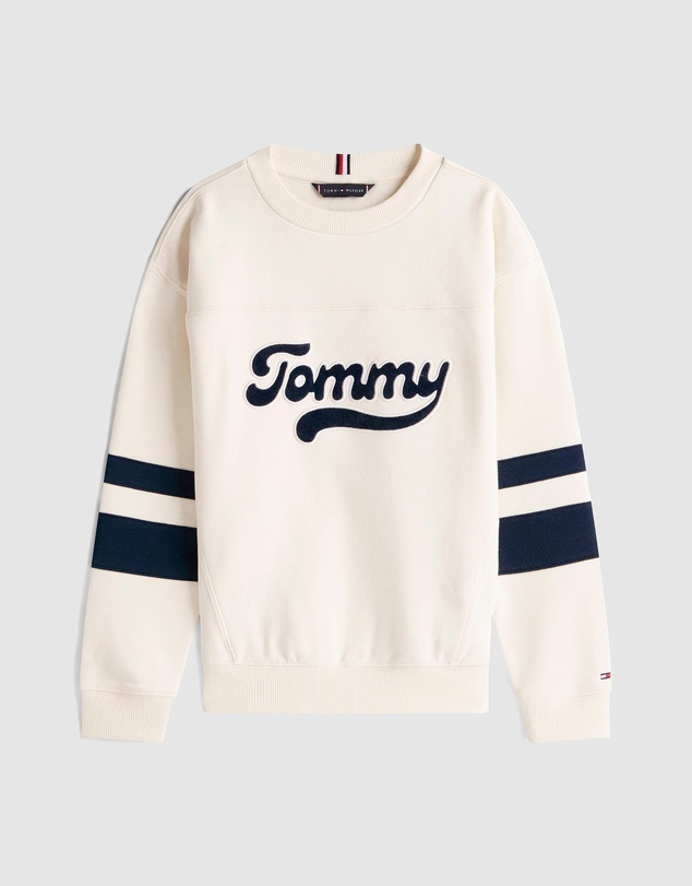 Tommy Hilfiger - Varsity Back Logo Colour-Blocked Sweatshirt - Kids