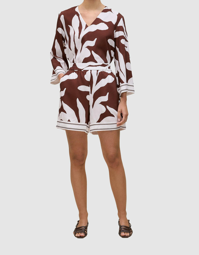 Trenery - Wakame Border Stripe Relaxed Short