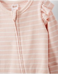 Cotton On Kids - Growie Long Sleeve Rib Romper