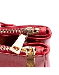 Pre-Loved by Azura Reborn - Pre-Loved Large Saffiano Lux Galleria Double Zip Satchel