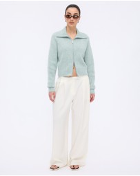 Minima Esenciales - Niles Merino Wool Zip Cardigan