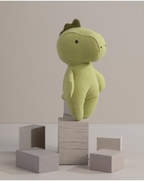 Living Textiles - Small Linen Animal - Dennis the Dinosaur