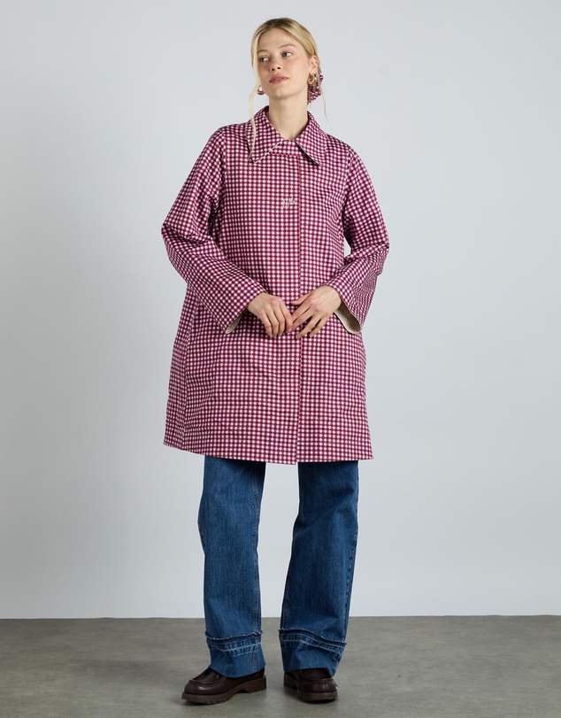 Damson Madder - Mercedes Bow Reversible Trench