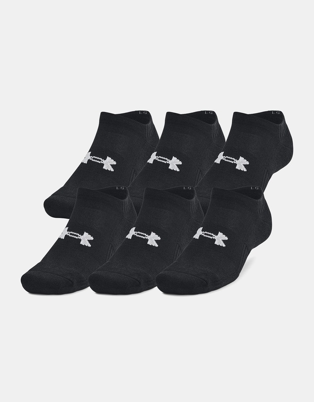 Under Armour - 6-Pack Training Cotton No Show Golf Socks