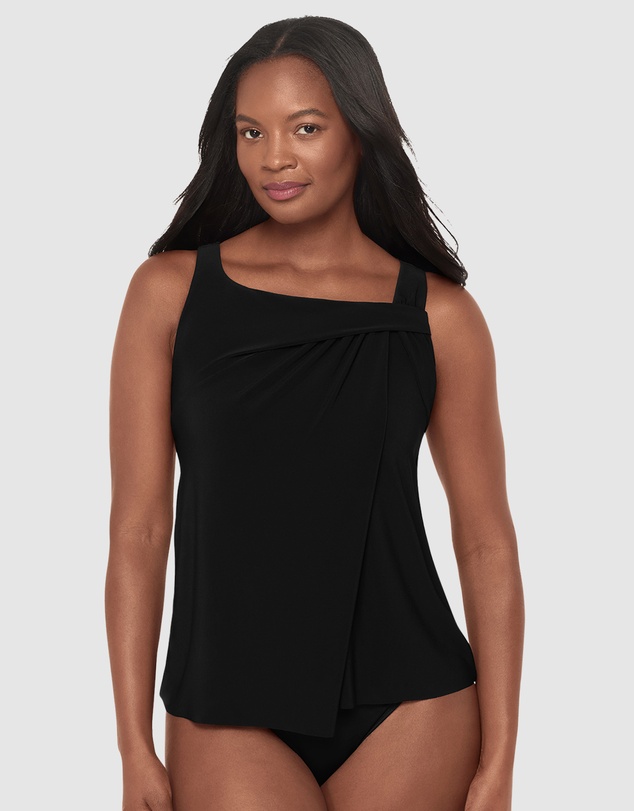 Miraclesuit Swimwear  - Rock Solids Atria Wired High Neck Tankini Top