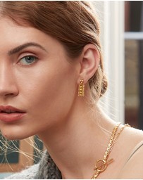 Ottoman Hands - Vida Gold Granulation Stud Earrings