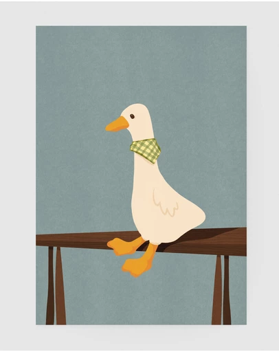 Inka Arthouse - Charming Goose Art Print