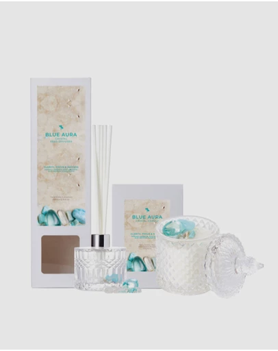 Silk Oil of Morocco - Crystal Aroma Gift Set - Blue Aura