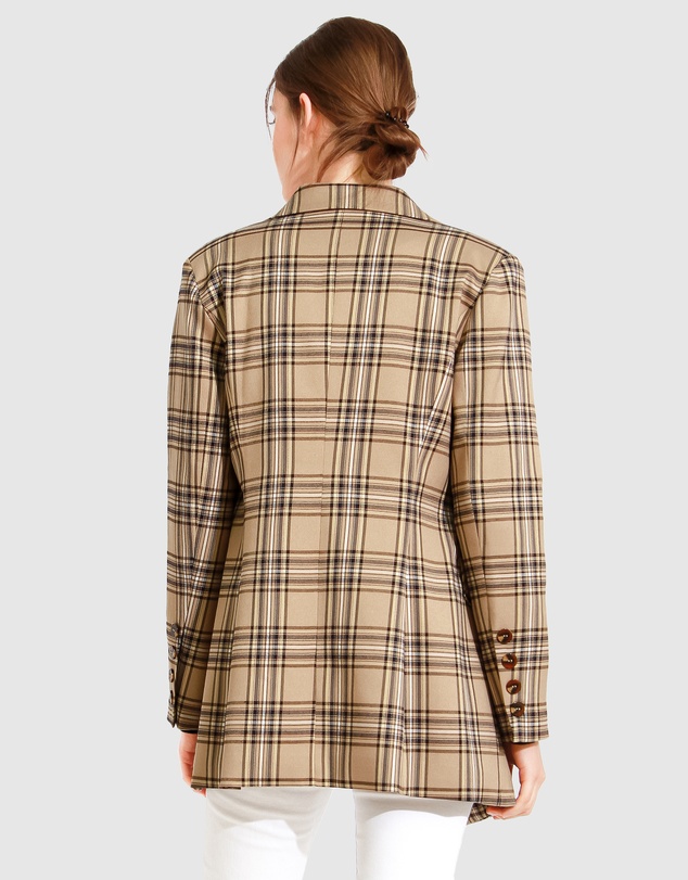 Belle & Bloom - Too Cool For Work Plaid Blazer