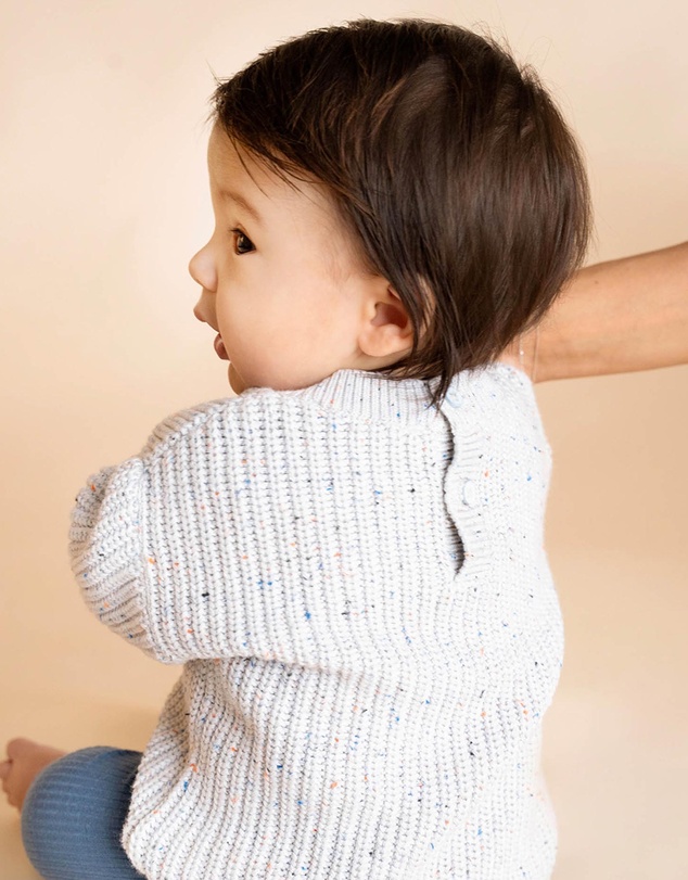 Bebe by Minihaha - Bunny Hand Emb Knit Jumper - Babies