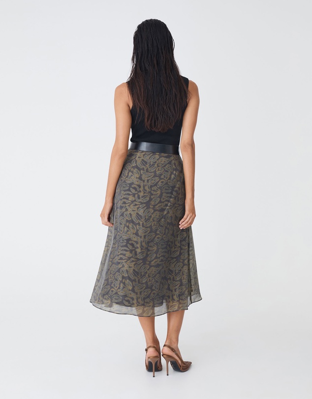 Forcast - Imogen Printed Panel Skirt