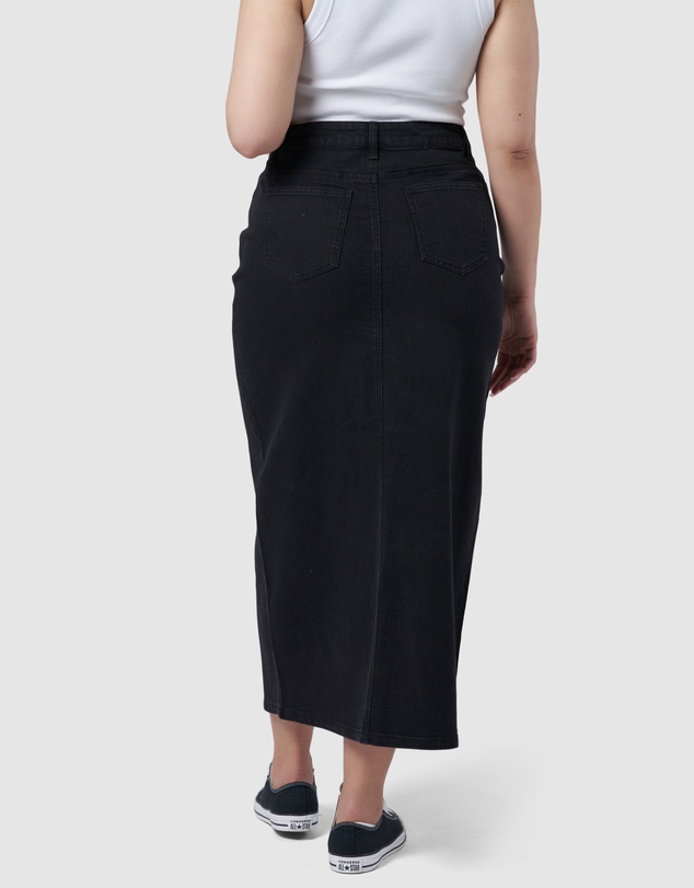Sunday In The City - Hype Denim Maxi Skirt
