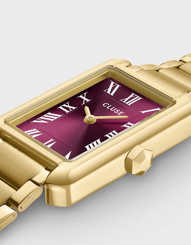 Cluse - Belisenna Watch Steel, Wine, Gold Colour