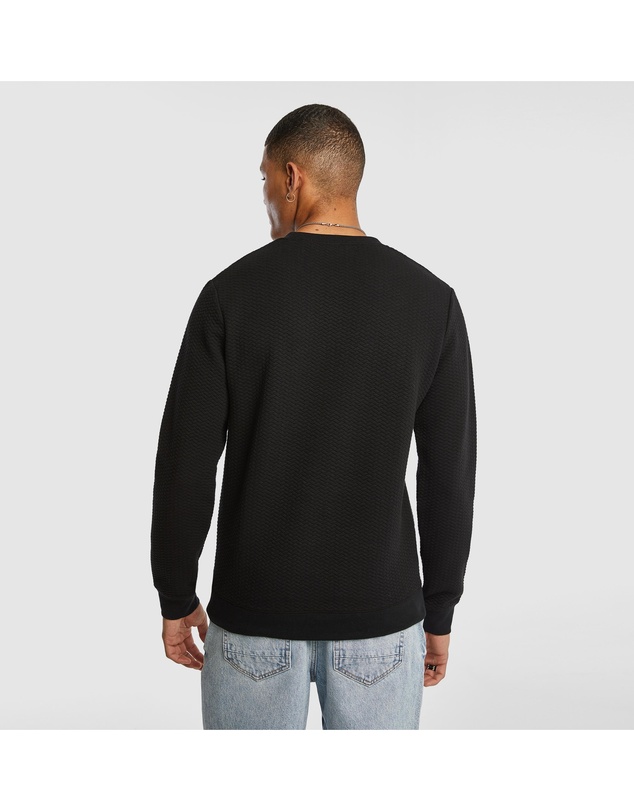 yd. - Tech Crew Neck Textured Sweatshirt