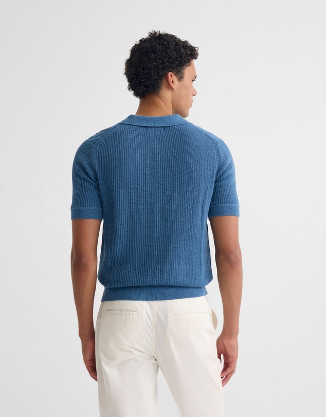 Oxford - Huck Lined Knitted Polo
