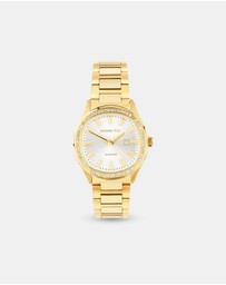 Michael Hill - Ladies 0.40 Carat TW Diamond Quartz Watch in Yellow Gold Tone Stainless Steel