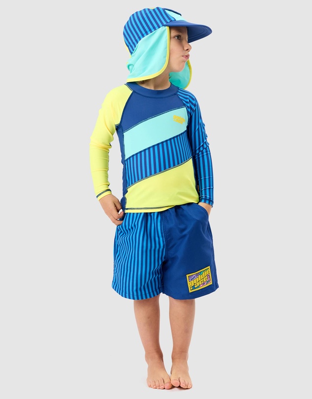 Goldie + Ace - Stripe Panel Rash Guard - Babies-Kids