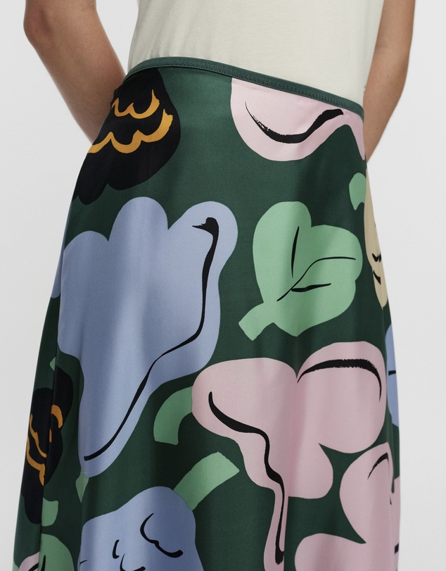 Marimekko - Koostumus Kukasta Kukkaan Silk skirt