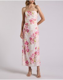 David Lawrence - Argon Strapless Linen Dress