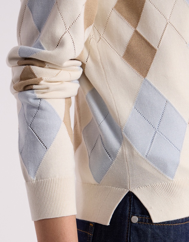 David Lawrence - Huntley Cotton Argyle Cardigan