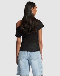Decjuba - Ruby Gathered Top