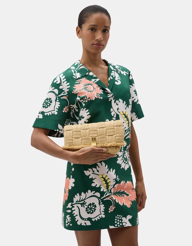 Oroton - Etta Medium Clutch Texture