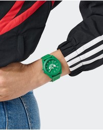 adidas Originals - Project Four 41mm Green Dial and Resin Strap Analogue Watch