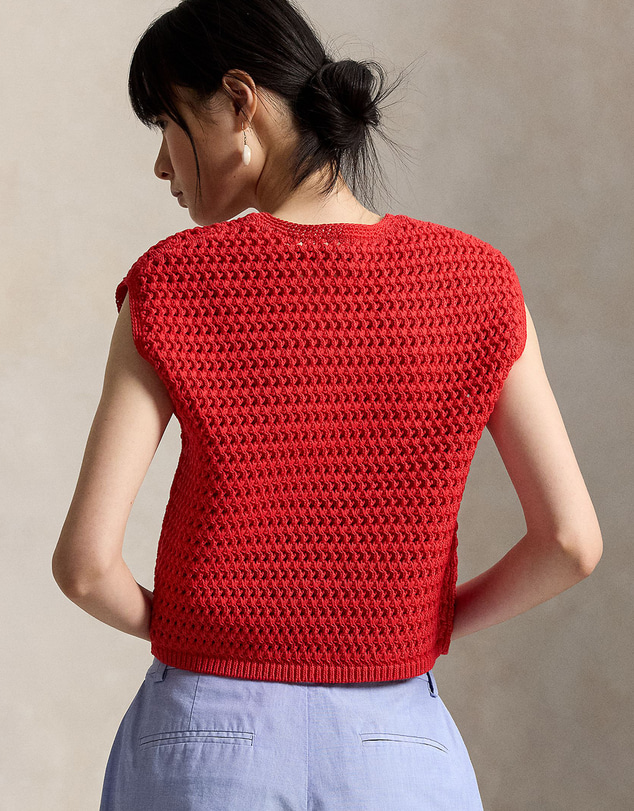 Polo Ralph Lauren - Big Pony Crocheted Cotton Sweater