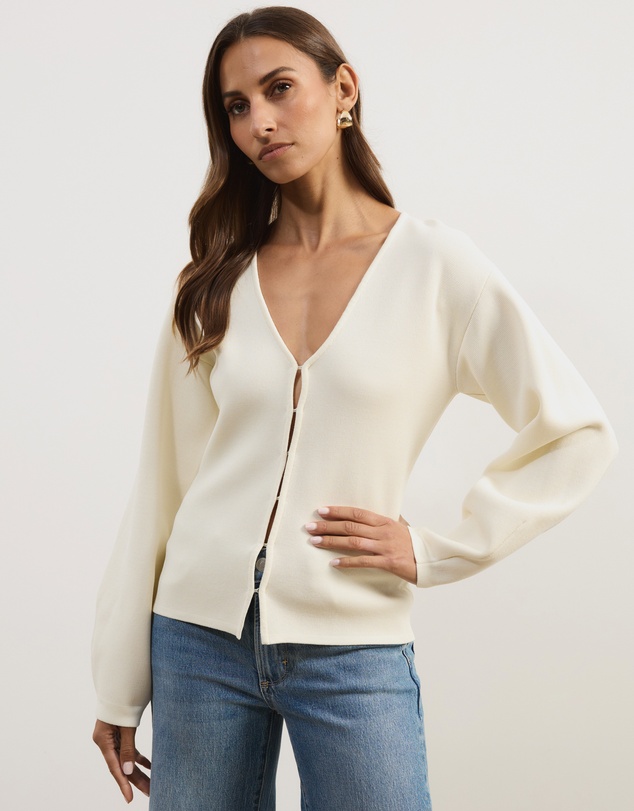 Atmos&Here - Knit Cardigan with Fitted Waist