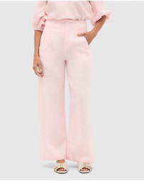 Seed Heritage - Core Linen Waisted Pant