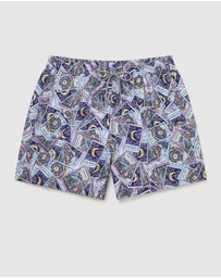 Boardies - Boardies Tarot Cards II Mid Length Swim Shorts