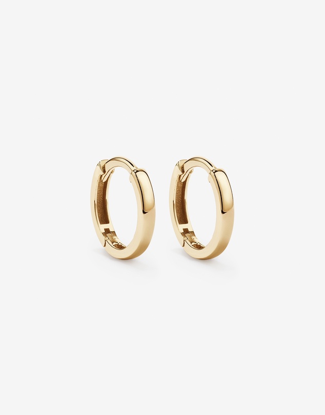Michael Hill - 12mm Medium Polished Huggie Earrings in 10kt Yellow Gold