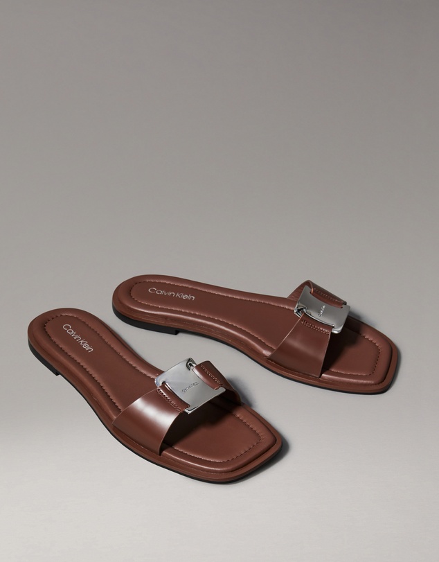 Calvin Klein - Leather Slides