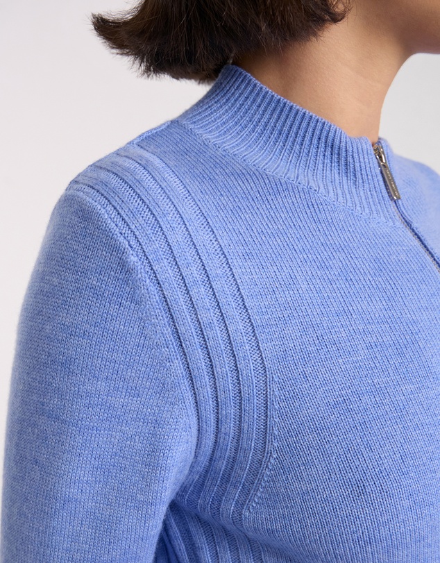 David Lawrence - Zip Thru Merino Cardigan