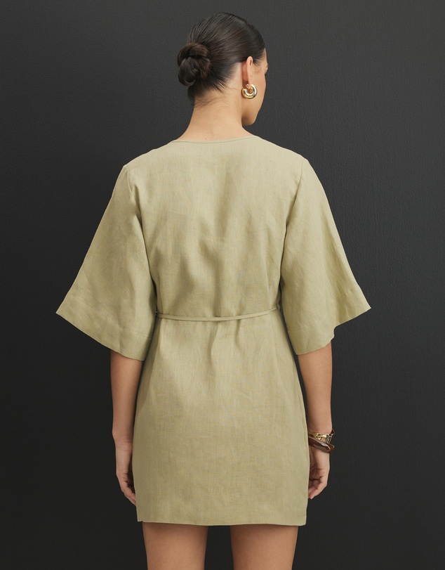 AERE - Sloane Mini Wrap Dress