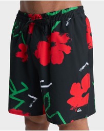 Quiksilver - Mens Stretch Printed Volley 17