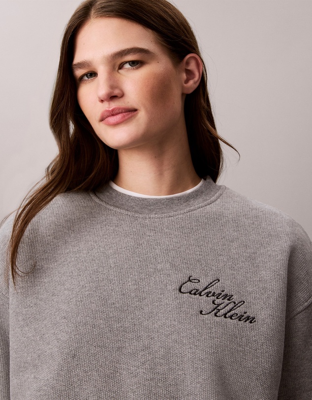 Calvin Klein Jeans - Textured Fleece Crewneck Sweatshirt