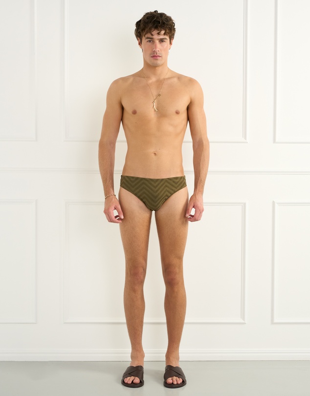 Aqua Blu Australia - Building Blocks Khaki Racer Briefs