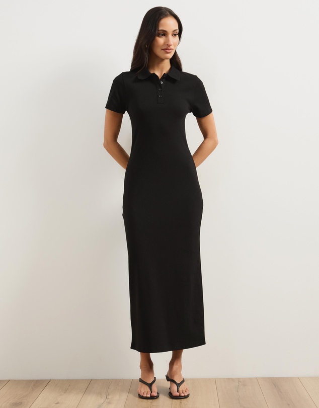 Atmos&Here - Morgan Organic Cotton Short Sleeve Midi Dress