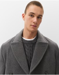 UNISON - Wool Blend Peacoat