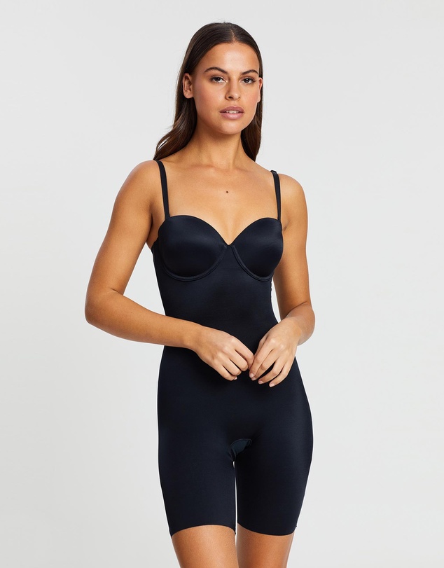 Spanx - SPANXshape™ Suit Your Fancy Strapless Cupped Mid-Thigh Bodysuit