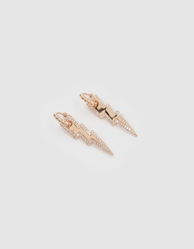 Izoa - Arya Drop Huggie Earrings