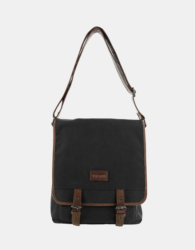 Pierre Cardin - Pierre Cardin Canvas Buckle Satchel