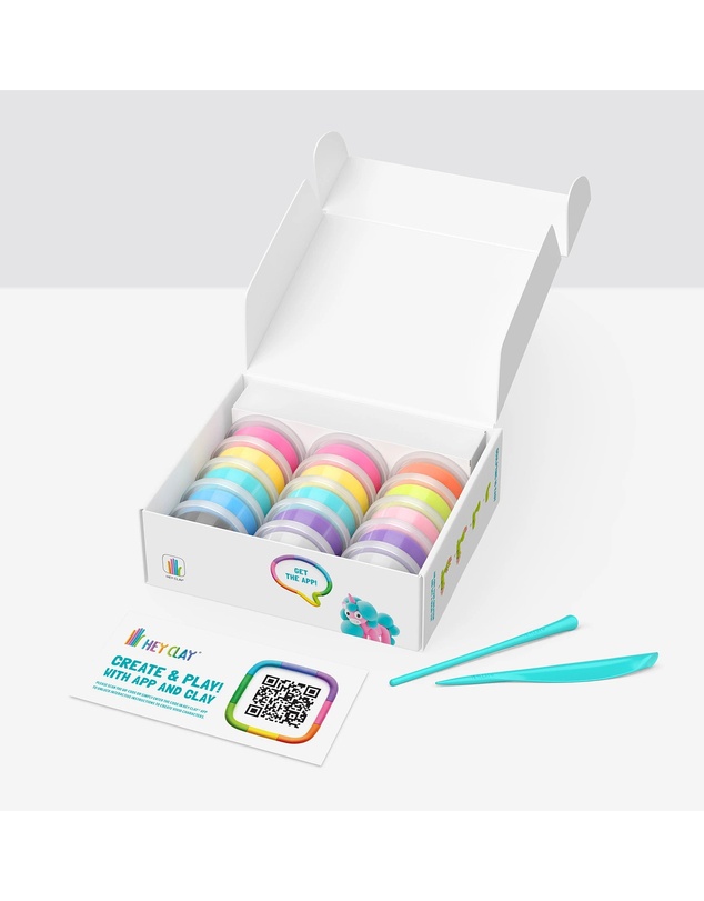 Hey Clay - Rainbow Unicorns Set