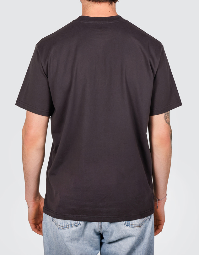 Skwosh - Yeah Nah Men's Slang Tee in Charcoal