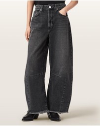 AllSaints - Payton Barrel Leg Denim Jeans