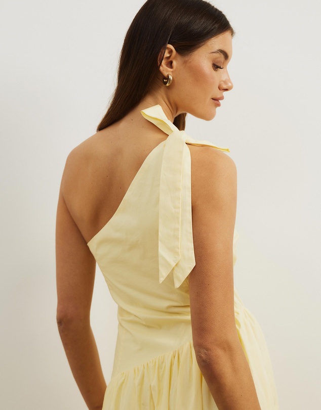 Atmos&Here - Dani One Shoulder Poplin Maxi Dress